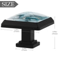 thumbnail image 3 of HemaKayy 3 Pack 1.45" Decorative Cabinet Knobs - Stylish ABS Glass Black Handles for Kitchen, Bedroom, & Home Furniture Decor - Durable & Elegant - Unique Marble Design, 3 of 7