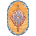 thumbnail image 3 of Unique Loom Timeless Collection Area Rug - Judas (2' x 3' 1" Oval Blue/Tan), 3 of 6