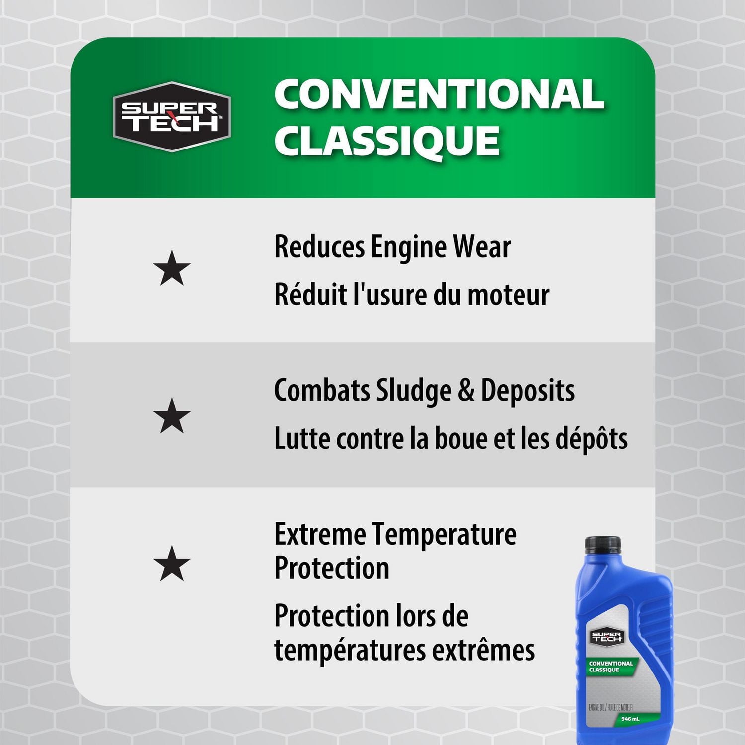Huile Moteur Conventionnelle Super Tech 5W30 946 ML