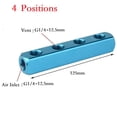 thumbnail image 1 of Air Manifold Distributor 1/4in PT Thread Port Pneumatic Quick plug-in Connector, 1 of 6