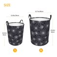 thumbnail image 2 of Laundry Basket, Halloween spiderweb cobweb Laundry Hamper Waterproof Laundry Bag Clothes Hamper Laundry Bin with Handles for Bedroom, Living Room, Kids Room, 2 of 6