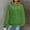 Green#01, variant on Yteetum Hoodies for Women Solid Color Loose Jacquard Long Sleeve Sweatshirts Hooded Ladies Casual Fashion Lightweight Comfortable Long Sleeve Pullover Sweatshirt with Pockets Fall