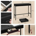 thumbnail image 6 of LEDREM 47.2" Power Bar Table with USB Charging Station, Removable Storage Drawer & Adjustable Feet, Multi-Functional for Kitchen/Office, Ebony Black, 6 of 6