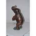 thumbnail image 5 of Nifao Circus Elephant Dance and Play the Accordion Bronze Statue – Home Decor Sculpture, 13"L x 11"W x 22"H, 5 of 12