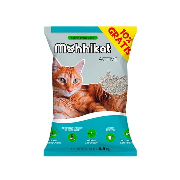Arena para gatos Mohhikat Active 5 Kg.