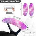 thumbnail image 6 of SCRAWLGOD Star Sky Violet Pink Set of 2 Stretchy Office Chair Arm Slipcovers Easy to Remove Gaming Chair Arm Rest Covers Crease Resistant Desk Chair Armrest Protector, 6 of 6