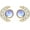 Golden-Moonstone, variant on Leander Turquoise/Moonstone Earrings Sterling Silver Hypoallergenic, Dainty Sun & Moon Stud Earring for Women, Vintage Crescent Moon December Birthstone Jewelry Gift for Her Birthday