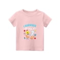 thumbnail image 5 of YOUYEDIAN 7 Year Old Girl Birthday T Shirts - Kids Toddler I was 6 Now I'm 7 67 Funny Cute Short Sleeve Crew Neck Tops (Pink, 9-10 Years), 5 of 5