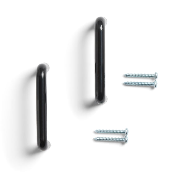 Mainstays 3-inch Matte Black Traditional Cabinet Pulls for Cabinets and Drawers, 2 Pack