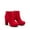 RED, variant on Women's Minimalist Platform Ankle Booties