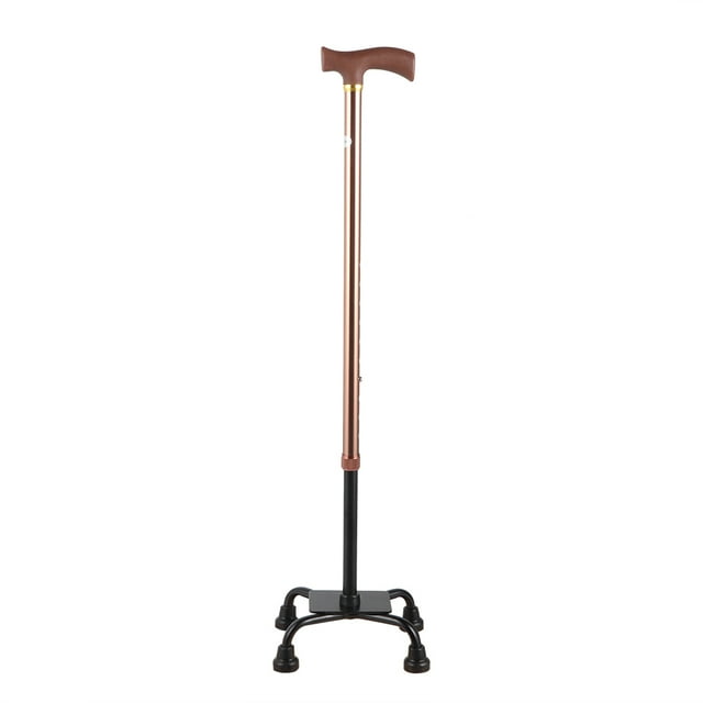 Telescopic Cane,Telescopic Anti slip Four Fourleg Metal Cane Walking Cane Built for Precision