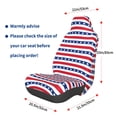 thumbnail image 3 of Wukai Stars And Stripes Full Set Car Seat Covers with Soft Padding Universal Auto Front Seats Protector and Cushion Mat, 3 of 5