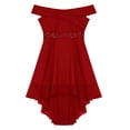 thumbnail image 3 of CHICTRY Juniors Grandes Filles Robe de Bal de Promo Cocktail Soirée à Épaules Dénudées Perles Brillantes Robe de Fête d'Anniversaire Rose 8, 3 of 5
