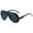 Black Frame-Grey Lens, variant on Retro Aviator Sunglasses, UV400 Protection PC Frame & Lenses