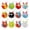 A001- Multicolor (Style A), variant on Cow Horn Silicone Stress Ball, Pop Bubble Fidget Toy with Random Color, Keychain Included for Kids Adults Anxiety Relief Office School Travel