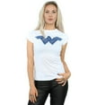 thumbnail image 2 of DC Comics T-Shirt en Coton pour Femmes Wonder Woman à Motif avec Logo Rembourré, 2 of 4
