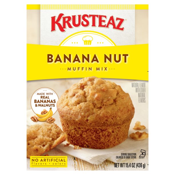 Krusteaz Banana Nut Muffin Mix 15.4 OZ Box