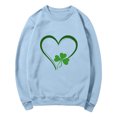 thumbnail image 6 of NuoCaiYun Sweatshirts Women's St. Patrick's Day Printed Long Sleeved Round Neck Fashionable Casual Hooded Sweatshirt Tops, 6 of 6