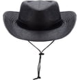 thumbnail image 4 of Silver Canyon Men’s Teton Faux Leather Outback Hiking Western Hat w/Chin Cord, 4 of 5