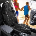 thumbnail image 4 of XYZCANDO Marble Car Towel Seat Cover Carseat Protector Car Seat Towel Cover, Waterproof, Suitable for Truck Seat Van, Fit for Sedan Vehicle Trucks, 4 of 7