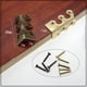 thumbnail image 2 of Wmhnj Protectores de esquinas de latn macizo para muebles, paquete de 2 protectores de esquinas de metal para rodapis y paredes, para mesas, escritorios, armarios y estanteras., 2 of 9