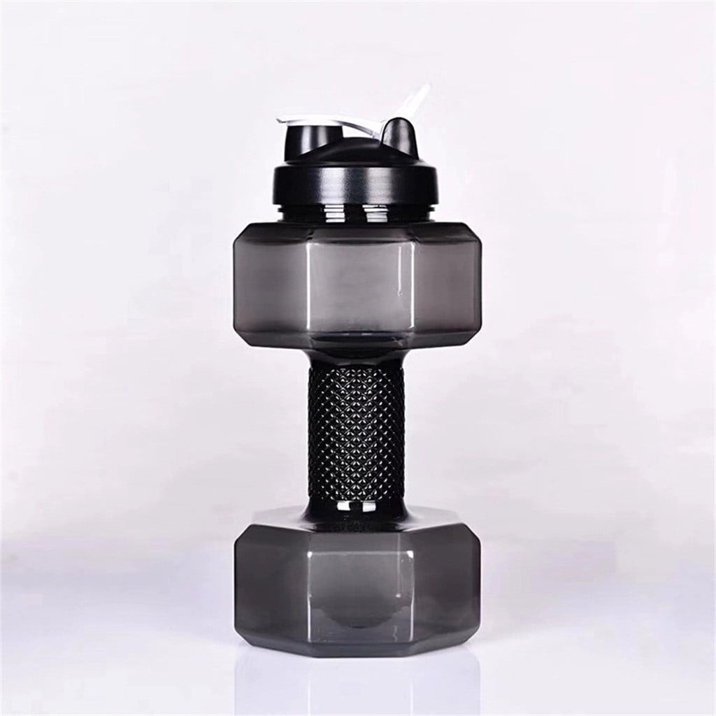 2.6 L Dumbbells Large Water Bottle Free Sports Running Fitness Kettle Gym