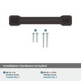 thumbnail image 4 of Amerock Farewind 3-3/4 inch (96mm) Center-to-Center Oil-Rubbed Bronze Cabinet Pull, 4 of 6