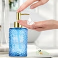 thumbnail image 5 of Weloille 3D Textured Liquid Dispenser Bottle 1 Piece, Leak-Proof Refillable Travel Size Container, BPA-Free Food-Grade Lotion Shampoo Bottle for Travel, Bathroom & Daily Use, 5 of 6