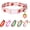 Strawberry, variant on Cute Dog Collar Beige Flower Pattern for Boys and Girls Holiday Dog Collars Summer Fall Gift Adjustable for Small to Medium Breed Dogs (XS)