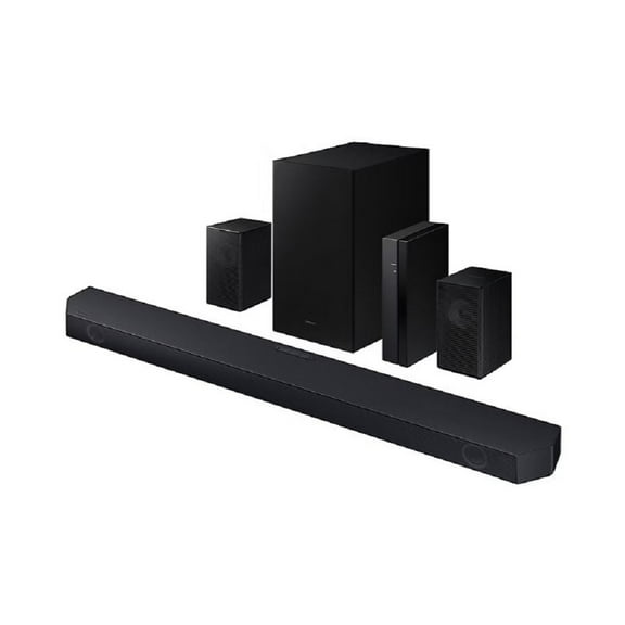 Restored SAMSUNG 5.1 Channel Sound Bar w/ wireless Subwoofer, Q-Symphony & Dolby ATMOS Audio - HW-Q65C/ZA [ Refurbished]