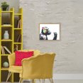 thumbnail image 3 of Stupell Industries Modern Ape On Air Headphones Gold Floating Frame Canvas Art, 21 x 17, by Svetlana Aleynikova, 3 of 8