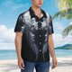 thumbnail image 3 of Fotbe Elegant Feathered Floral Wings Camisa Hawaiana para Hombre Unisex – Camisa Casual de Verano con Botones de Manga Corta de Algodón y Lino,3X-Large, 3 of 7
