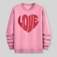 thumbnail image 5 of Busydd Mens Sweatshirt Trendy Long Sleeve Love Print Valentines Shirt Casual Comfortable Round Neck T Shirts for Men S, 5 of 6