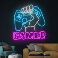 thumbnail image 4 of Handmadetneonsign Custom Gamer Neon Sign, Game Controller Led Sign, Game Player Led Light, 4 of 5