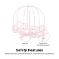 thumbnail image 5 of DHP Metal Twin Carriage Bed, Pink, 5 of 13