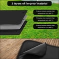 thumbnail image 4 of Alfombrillas para barbacoa al aire libre para parrilla, protección de superficie resistente al calor debajo de la parrilla, no absorbe grasa ni agua, diseño antideslizante fácil de limpiar para, 4 of 5