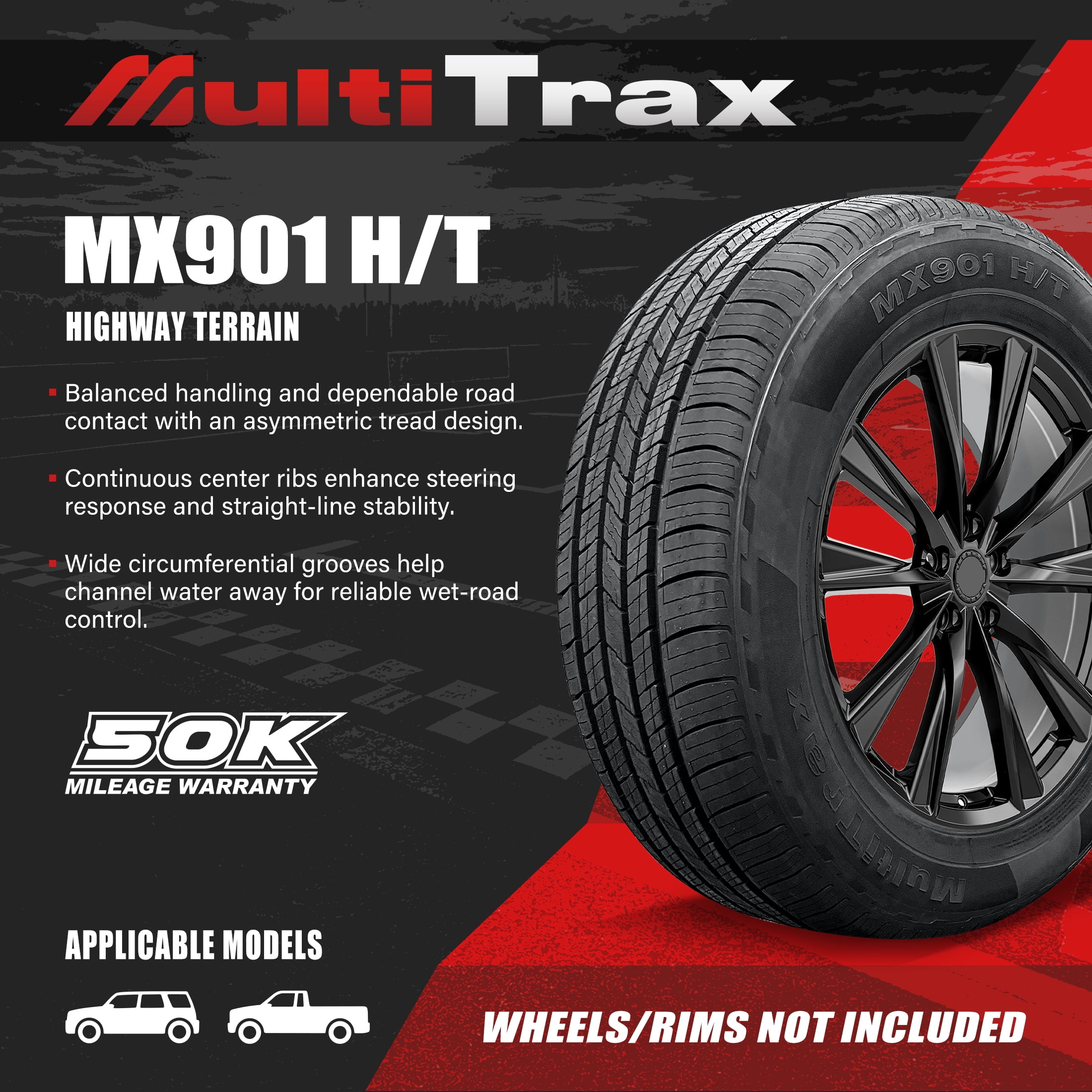 MultiTrax MX901 H/T 275/55R20 117H XL All Season Passenger Tire(Tire Only)