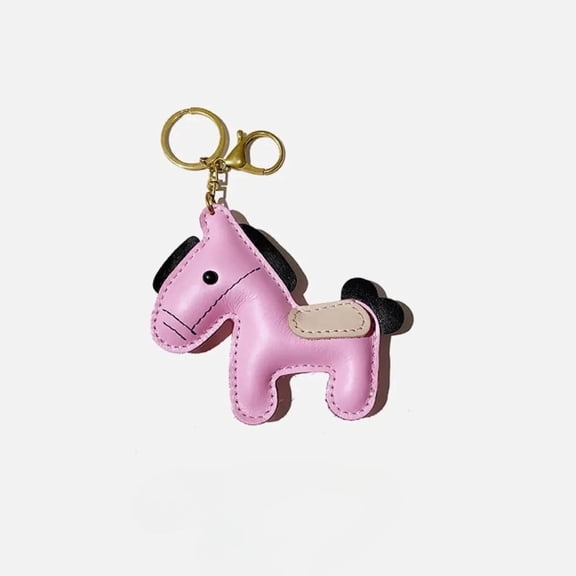 Cute Pony Keychain Cartoon Horse Bag Charm Pendant
