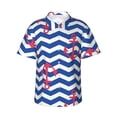 thumbnail image 1 of Fotbe Nautical Anchors Camisa Hawaiana para Hombre Unisex – Camisa Casual de Verano con Botones de Manga Corta de Algodón y Lino,XX-Large, 1 of 7