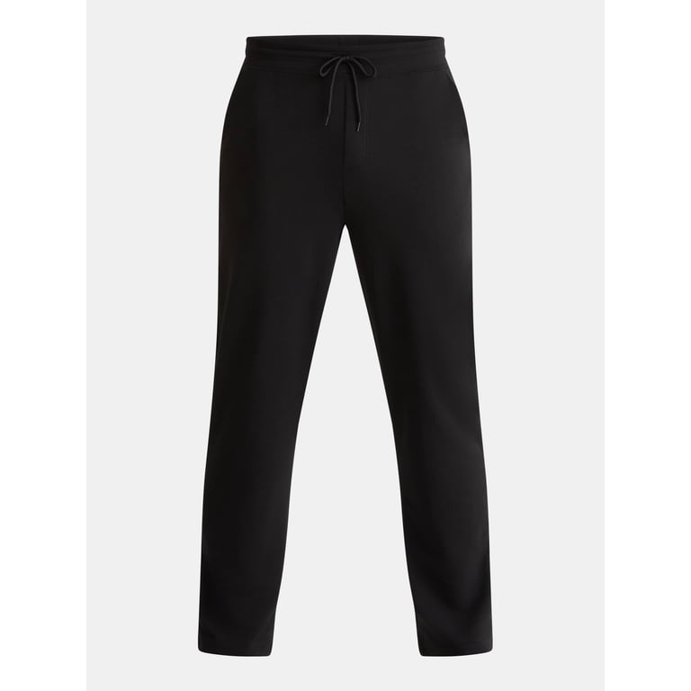Athletic Works Men's Active Fit Sweatpants, Rich Black photo 5