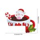 thumbnail image 3 of XWSHYW Decoraciones Navideñas Pegatina Estereoscópica para Puerta de Madera con Forma de Ciervo y Papá Noel, para Esquinas de Puertas, Marcos de Puertas, Festivales, Pegatinas Decorativas para Pared,, 3 of 4