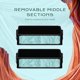 thumbnail image 4 of Byootique Rolling Makeup Train Case 4in1 Cosmetology Rolling Case Cosmetic Trolley Organizer Travel Case Traveling Cart Trunk with Wheels for Makeup Artist Trave Nail,CoyoteButtes Vitality, 4 of 9