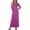 Purple women's bodycon maxi dress a1, variant on Uscallm Women's Round Neck Long Sleeve Bodycon Maxi Dress Solid Elegant Casual Travel Dress Slim Fit Knit Stretchy Fall Winter Outfit Outfits, Brown L