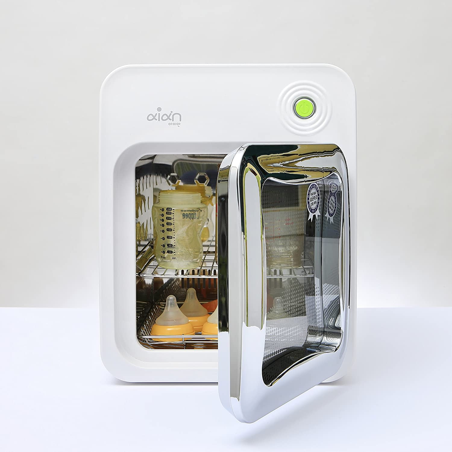 Aian Sterilizer & Dryer - Mom Loves Aian for Fast, Simple, and Easy Operation (Chrome)