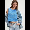 thumbnail image 4 of Camisetas Sin Mangas para Mujer Y2K, Cuello Cuadrado, Sin Mangas, con Lazo, Blusa Corta de Verano Elegante para Salir. Azul M, 4 of 7