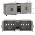 thumbnail image 4 of Mueble 3 en 1 para Caja de Arena – 55 Pulgadas – Estilo Granja – Doble Compartimento – Oculto – Sala y Dormitorio – Madera, 4 of 6