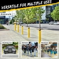 thumbnail image 6 of Telyswee 1pcs 2pcs Safety Bollard Post, 48" Height Steel Bollard Post, 4.5" Diameter Security Traffic Barrier Post, Yellow Steel Bollard for Warehouse Parking Lot, 6 of 7
