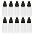 thumbnail image 6 of Uxcell 15ml/0.5oz Plastic Small Mouth Empty Squeezable Drop Bottles Black 10 Count, 6 of 6