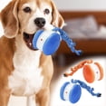 thumbnail image 1 of Interactive Dog Toys Automatic Electric Rolling Pet Toy Ball with Rope, Interactive Dog Toys for Small to Medium Dogs & Cats, 2 Modes, Random Movement 2PC (Orange&Blue), 1 of 8