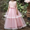 thumbnail image 2 of Odeerbi Girls Dress Baby Girls Clothes Children's Dress Sleeveless Princess Dress Flower Mesh Dress Skirt Tutu Dress Pink, 2 of 9